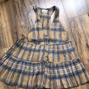 Urban Outfitters peplum raw hem tank